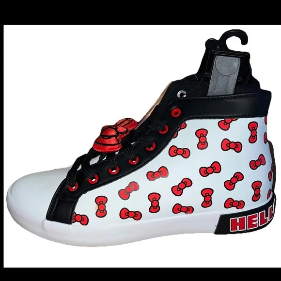 Hello Kitty Women's Sneakers - Black, White, and Red - Picture 6 of 6